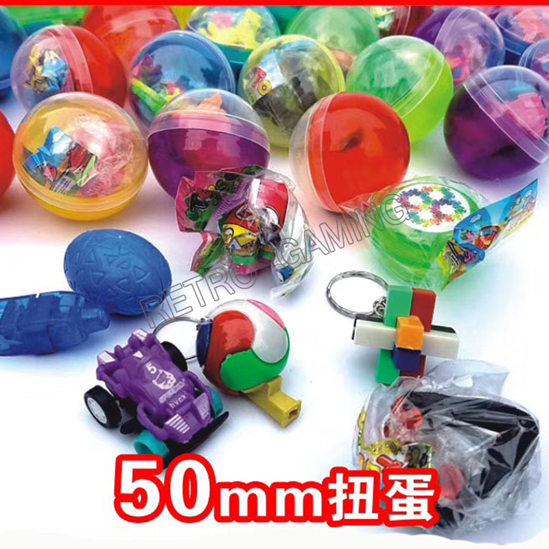 Arcade Style Vending Machine - 100Pcs/Tas 32Mm/45Mm/50Mm Kapsul Bola Gaya Campuran