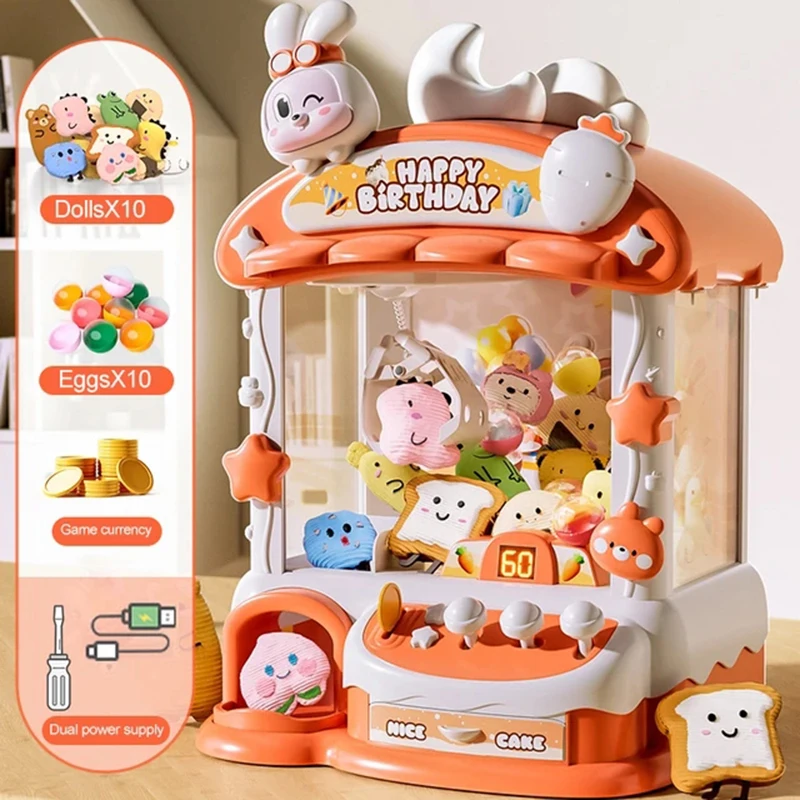 Coin Pusher Machine - Kartun cakar permainan mesin kelinci boneka