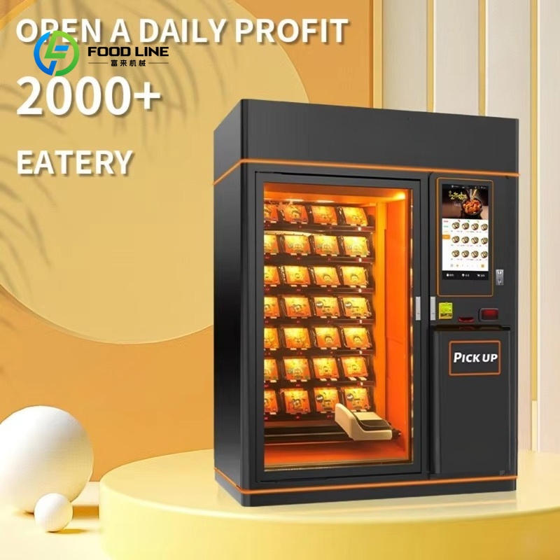 Popcorn Vending Machine - Mesin Penjual Makanan Panas Kustom, Mesin