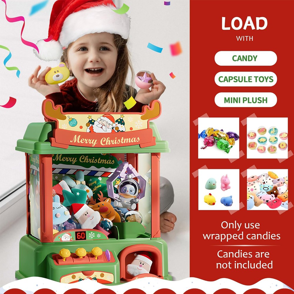 Mesin cakar Natal untuk anak-a - Vending Arcade Games ulasan dan harga