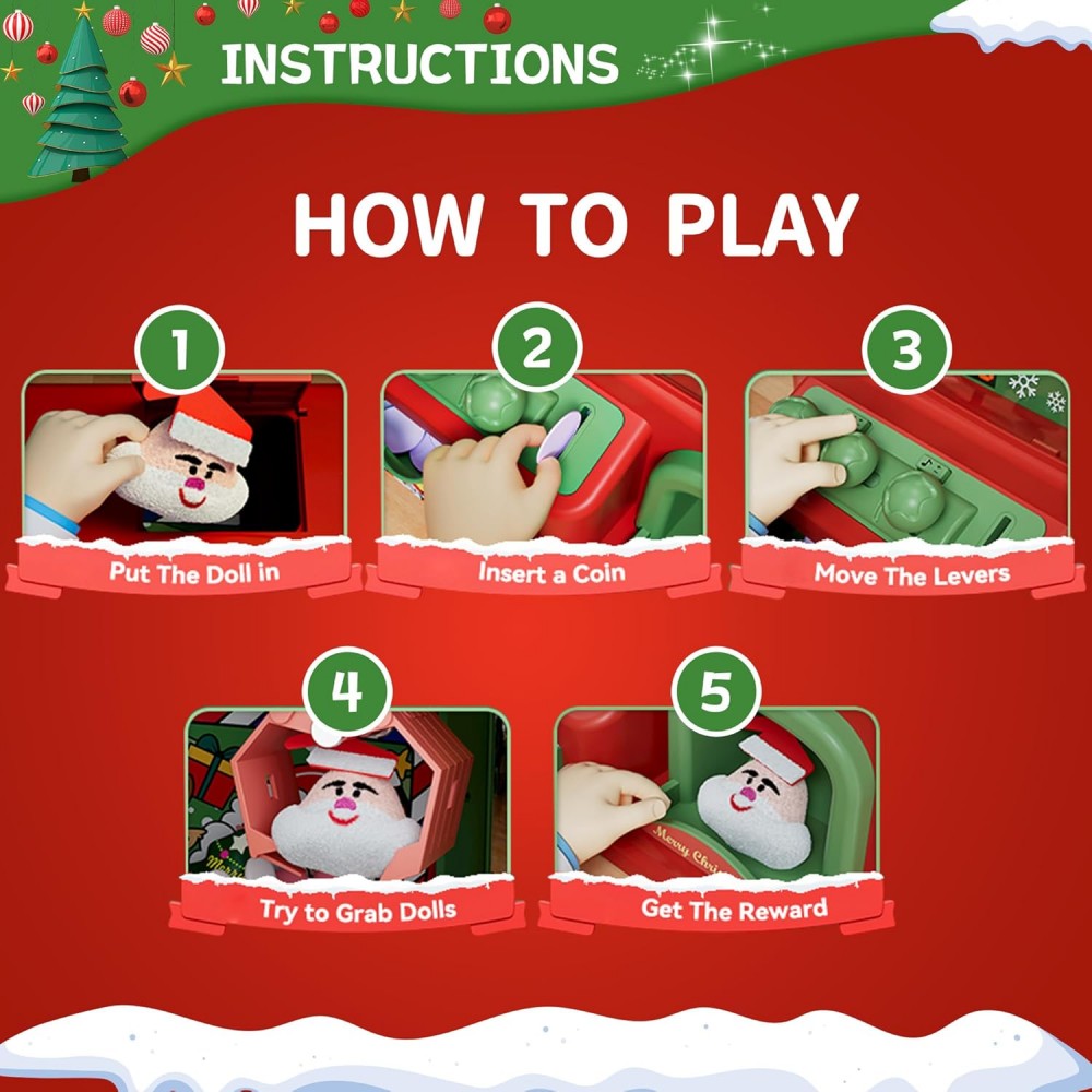Mesin cakar Natal untuk anak-a - Vending Arcade Games ulasan dan harga