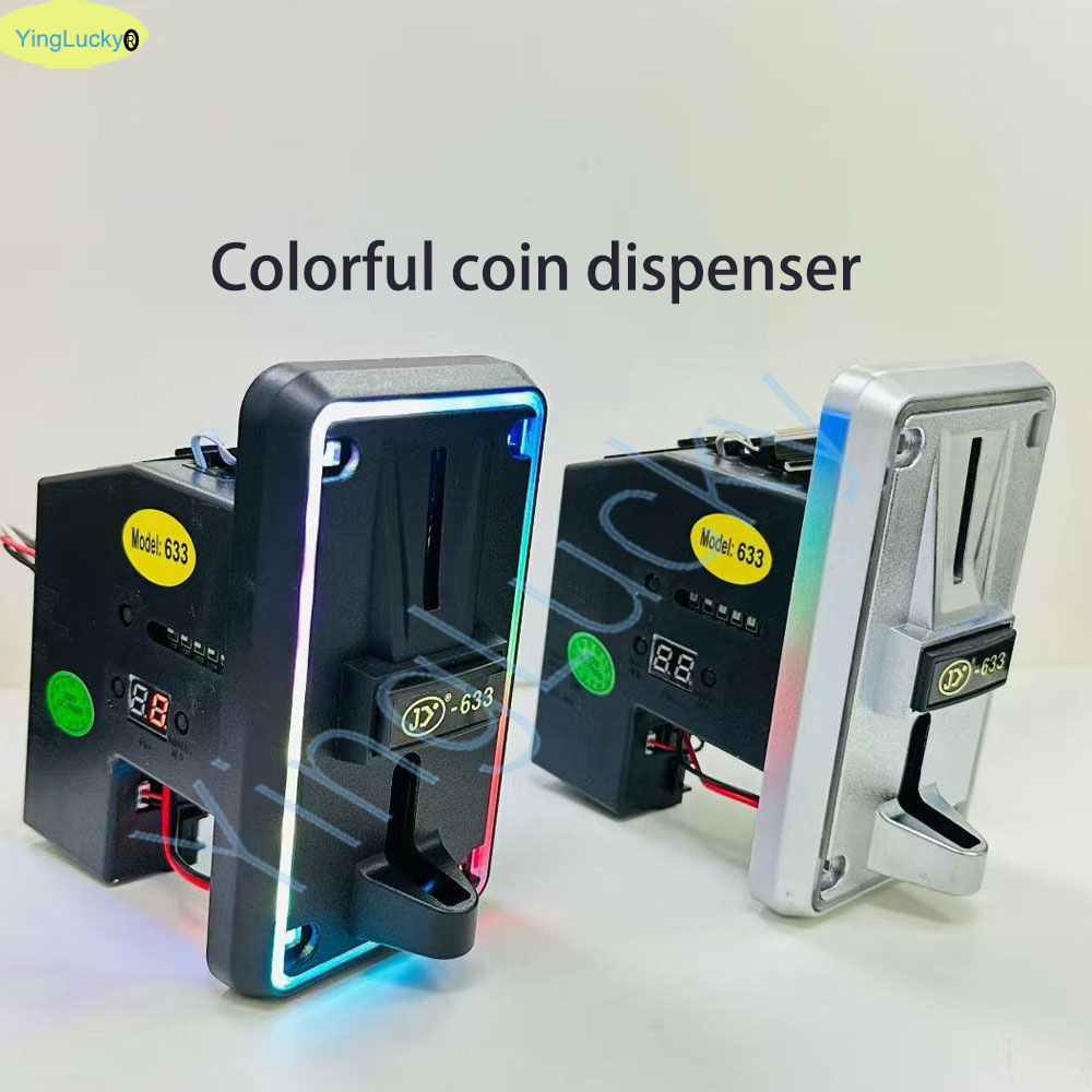 Penerima Koin Multi Warna LED, - Coin Pusher Machine ulasan dan harga