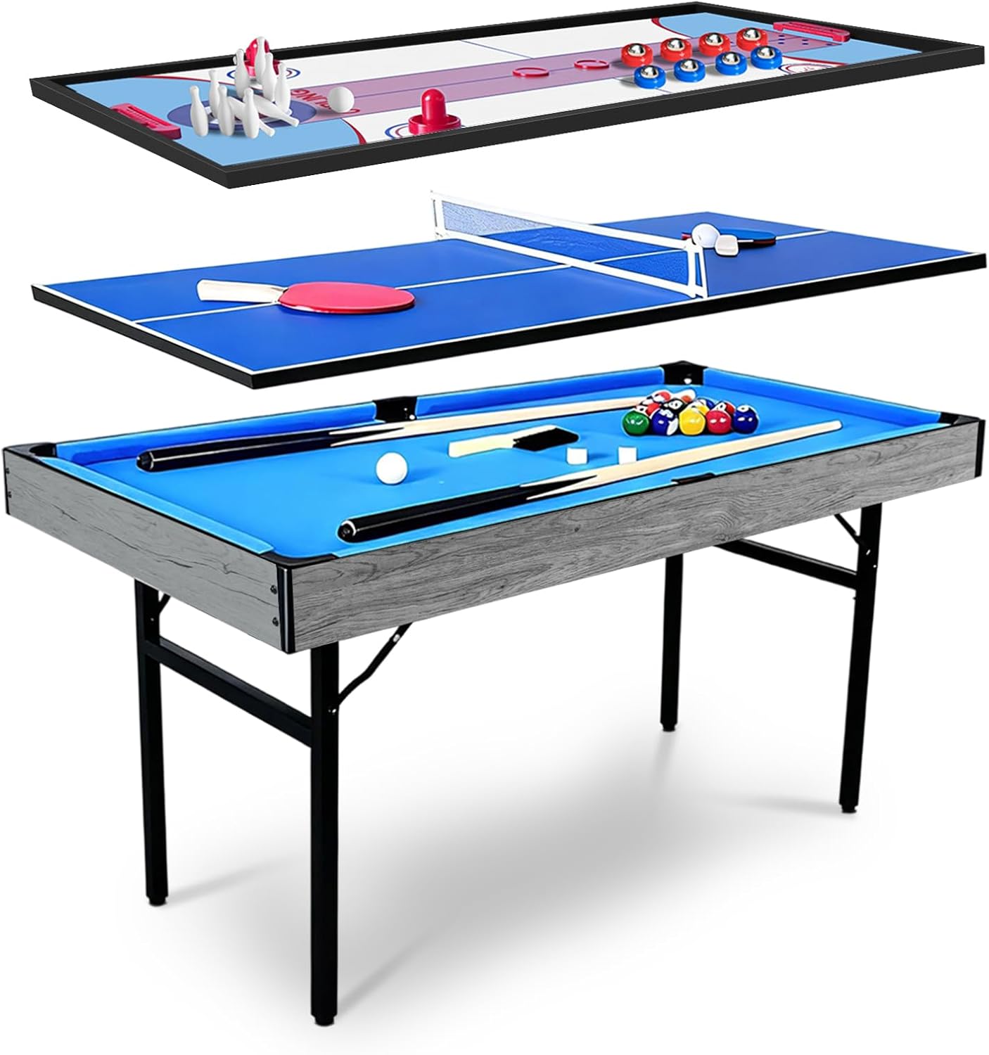 Meja Permainan Multifungsi 5 i - Air Hockey Table ulasan dan harga