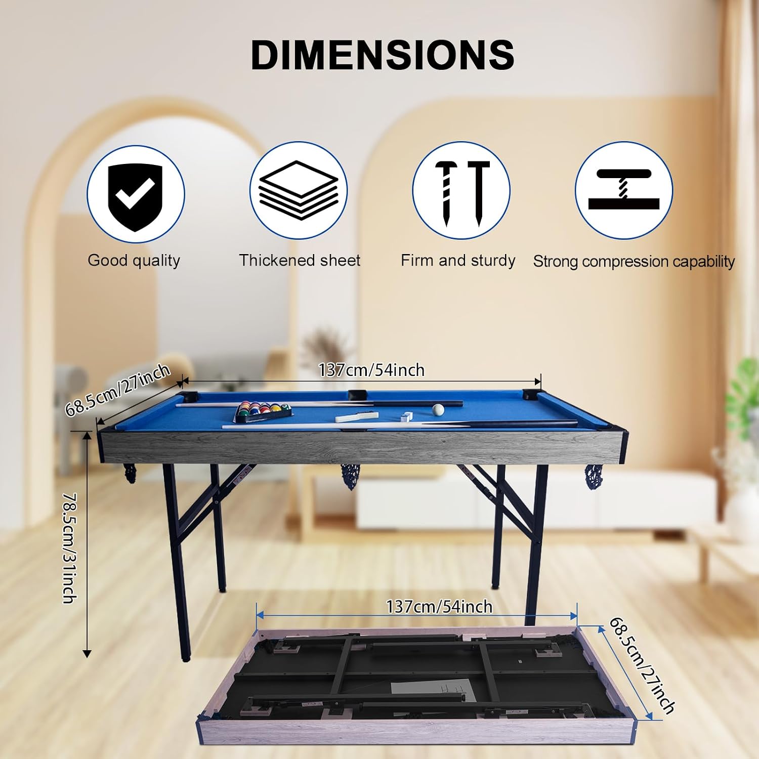 Meja Permainan Multifungsi 5 i - Air Hockey Table ulasan dan harga