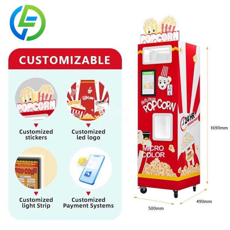 Mesin Popcorn Bisnis Komersial - Popcorn Vending Machine ulasan dan harga
