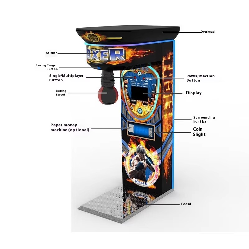 Mesin Arcade Tinju Black King  - Boxing Machine Arcade ulasan dan harga