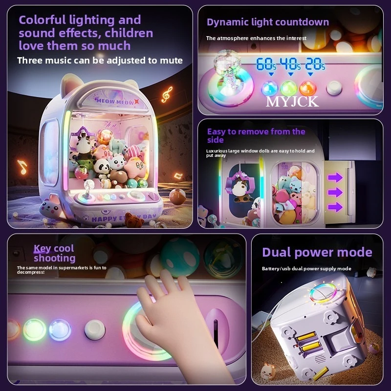 Mesin Boneka Otomatis Ungu DIY - Coin Pusher Machine ulasan dan harga