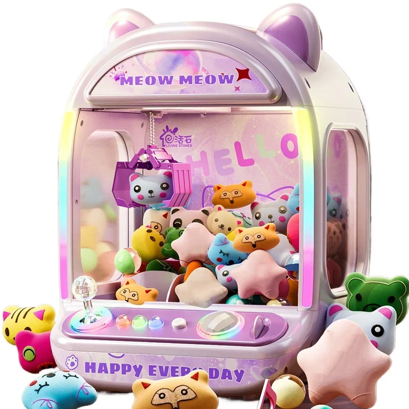 Mesin Boneka Otomatis Ungu DIY - Coin Pusher Machine ulasan dan harga